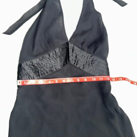 Elegant Black Halter Dress Sleeveless Party Cocktail Evening Dress Express 8 NWT - Picture 4 of 8